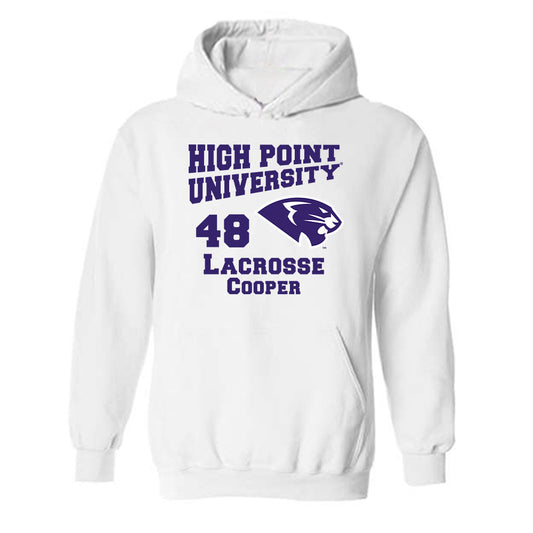 High Point - NCAA Men's Lacrosse : Owen Cooper - Hooded Sweatshirt-0