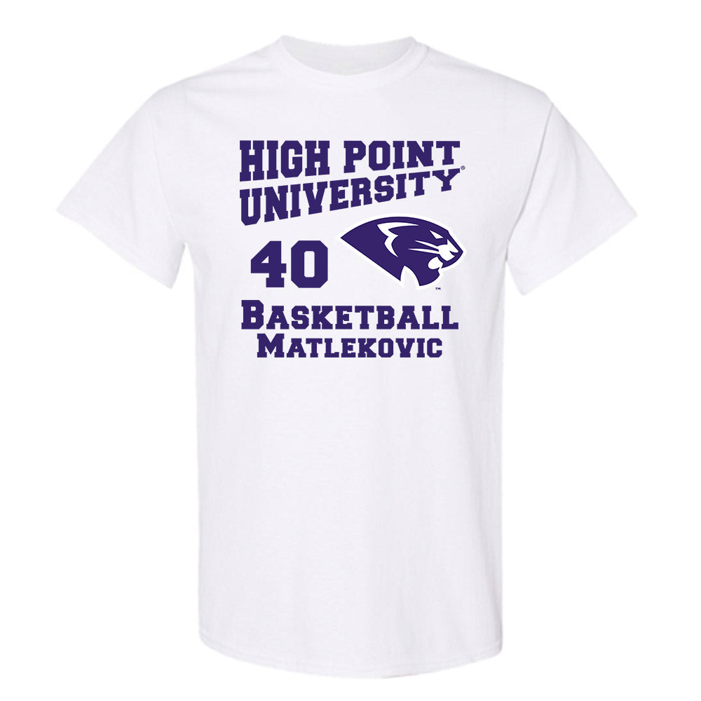 High Point - NCAA Men's Basketball : Ivan Matlekovic - T-Shirt-0