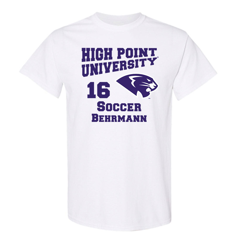 High Point - NCAA Men's Soccer : Noah Behrmann - T-Shirt-0