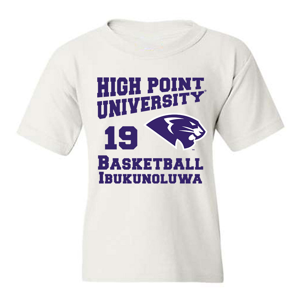 High Point - NCAA Men's Basketball : Josh Ibukunoluwa - Youth T-Shirt-0