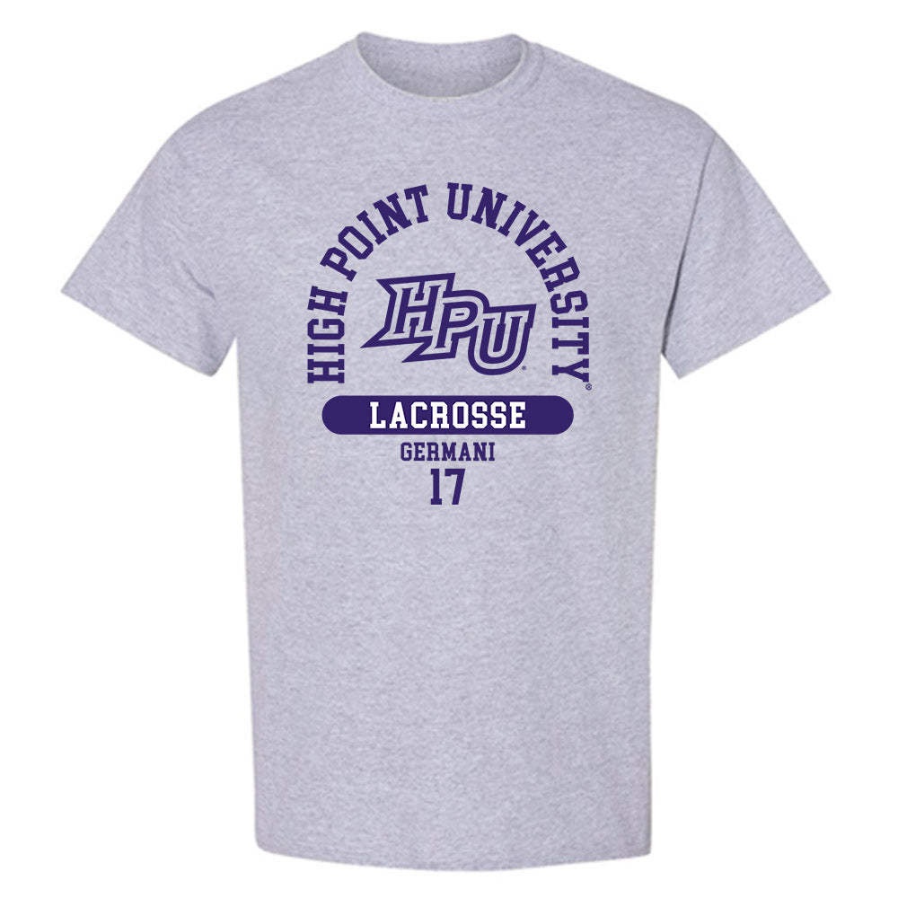 High Point - NCAA Women's Lacrosse : Bella Germani - T-Shirt-0