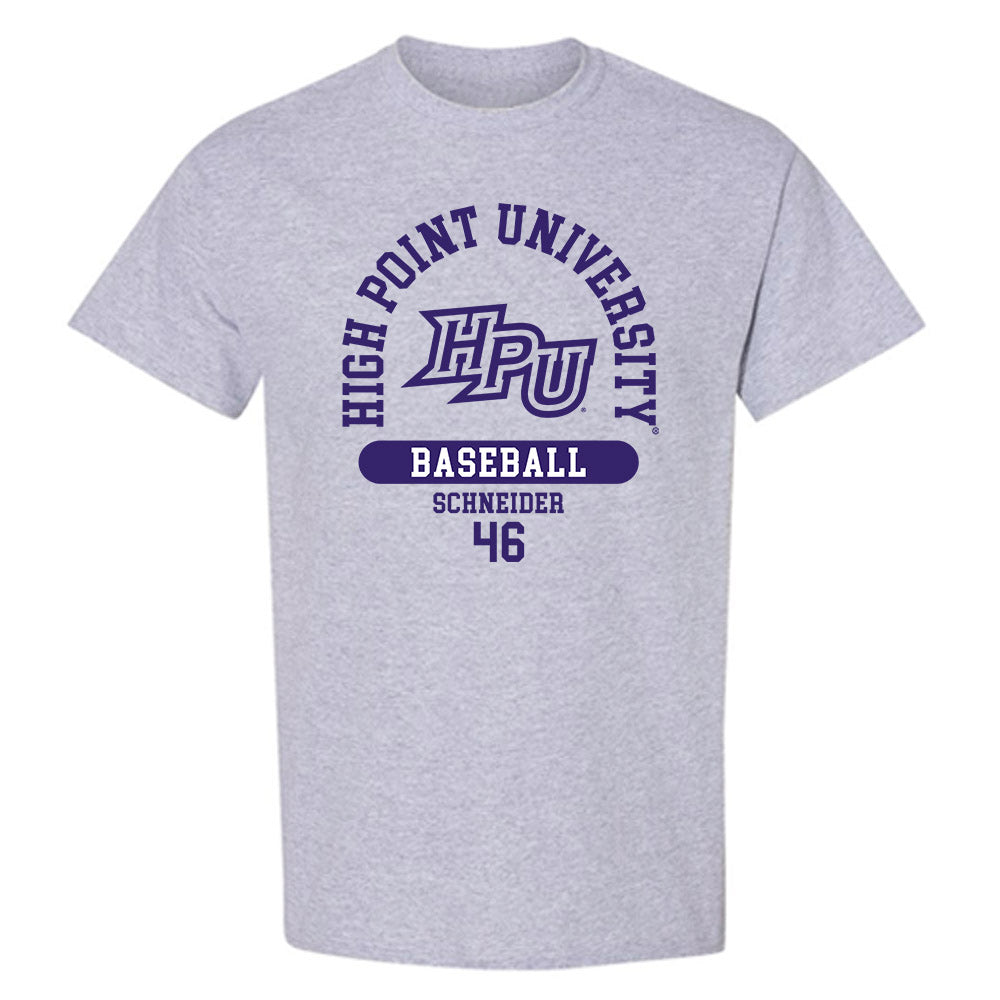 High Point - NCAA Baseball : Charlie Schneider - T-Shirt-0