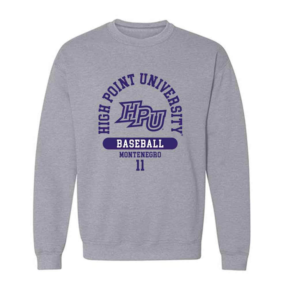 High Point - NCAA Baseball : Adrian Montenegro - Crewneck Sweatshirt-0