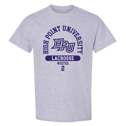 High Point - NCAA Men's Lacrosse : Justin Wixted - T-Shirt-0