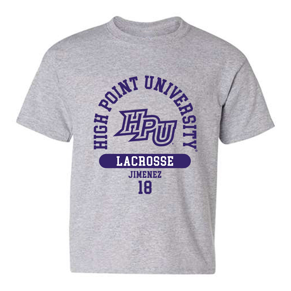 High Point - NCAA Women's Lacrosse : Marissa Jimenez - Youth T-Shirt-0