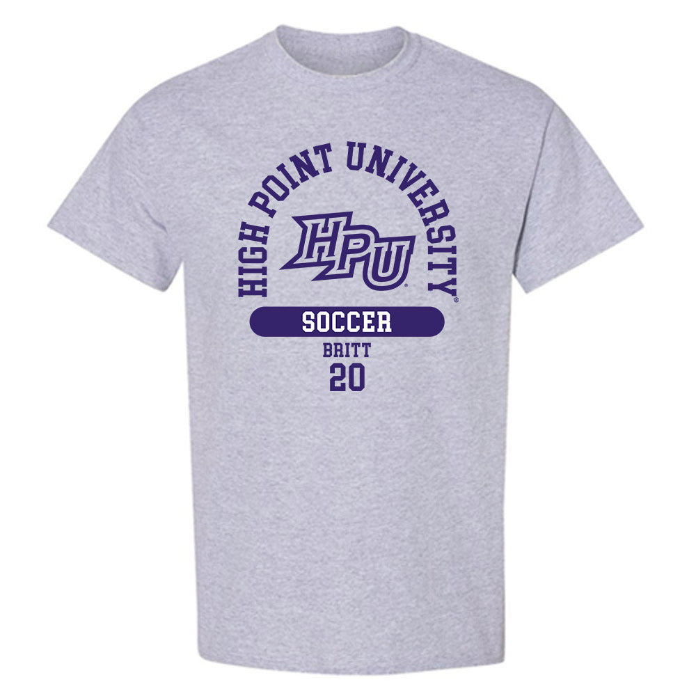 High Point - NCAA Men's Soccer : Caleb Britt - T-Shirt-0