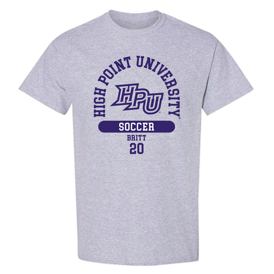 High Point - NCAA Men's Soccer : Caleb Britt - T-Shirt-0