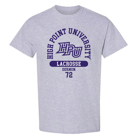 High Point - NCAA Men's Lacrosse : Luke Dermon - T-Shirt-0