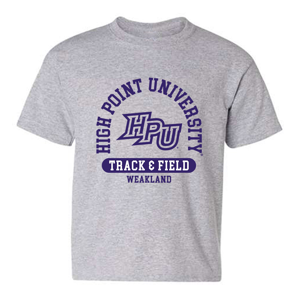 High Point - NCAA Men's Track & Field : Jake Weakland - Youth T-Shirt-0