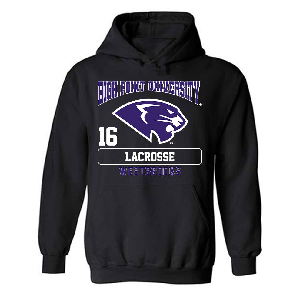 High Point - NCAA Men's Lacrosse : James Westbrooks - Hooded Sweatshirt-0