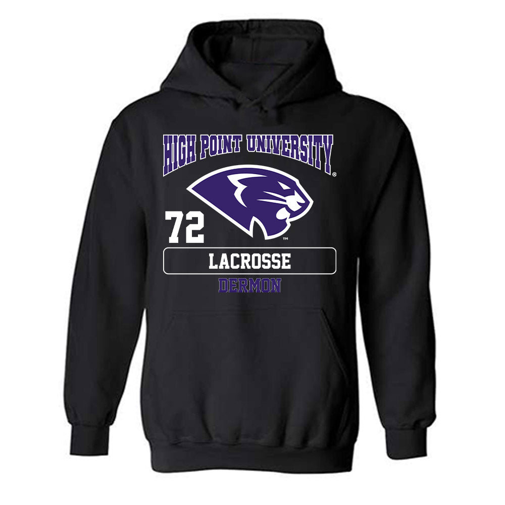 High Point - NCAA Men's Lacrosse : Luke Dermon - Hooded Sweatshirt-0