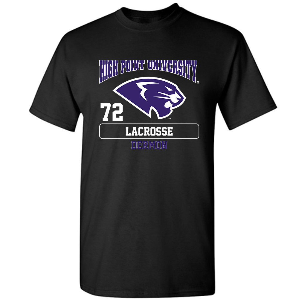 High Point - NCAA Men's Lacrosse : Luke Dermon - T-Shirt-0