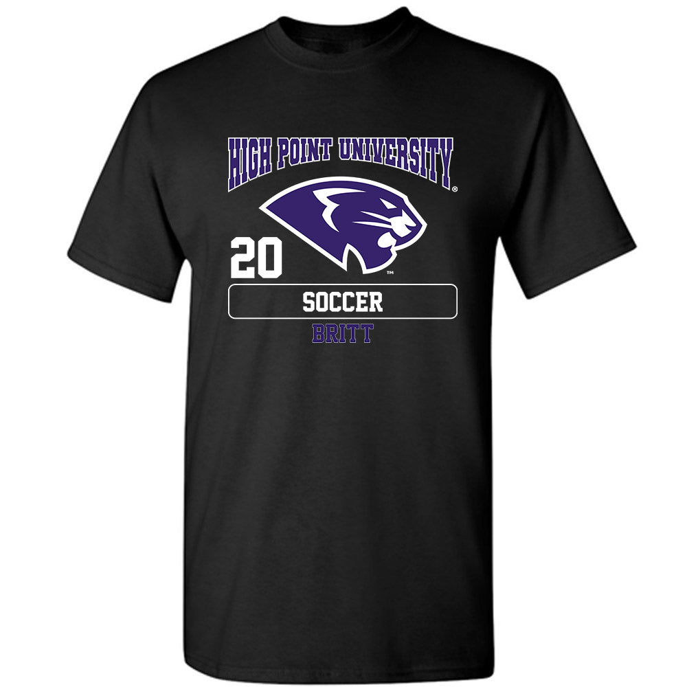 High Point - NCAA Men's Soccer : Caleb Britt - T-Shirt-0
