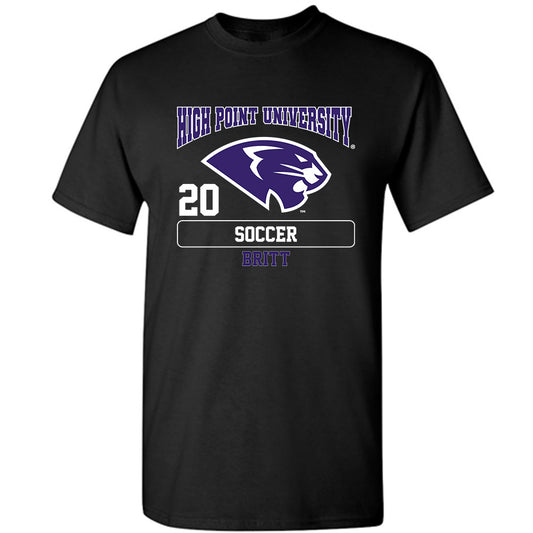 High Point - NCAA Men's Soccer : Caleb Britt - T-Shirt-0