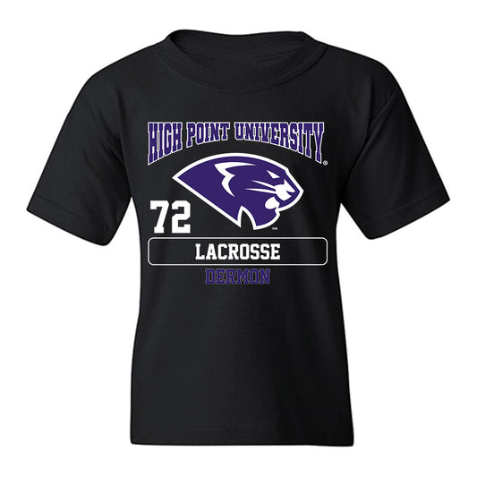 High Point - NCAA Men's Lacrosse : Luke Dermon - Youth T-Shirt-0