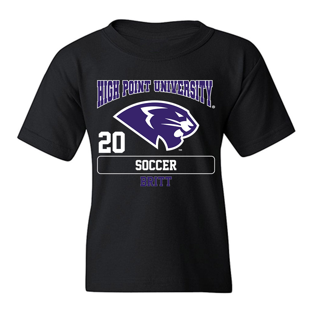 High Point - NCAA Men's Soccer : Caleb Britt - Youth T-Shirt-0