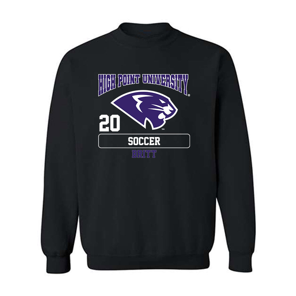 High Point - NCAA Men's Soccer : Caleb Britt - Crewneck Sweatshirt-0