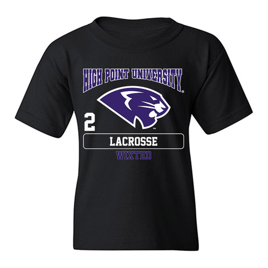 High Point - NCAA Men's Lacrosse : Justin Wixted - Youth T-Shirt-0