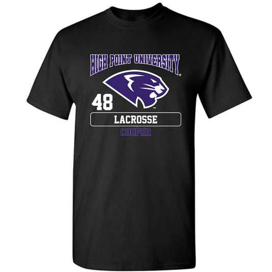 High Point - NCAA Men's Lacrosse : Owen Cooper - T-Shirt-0
