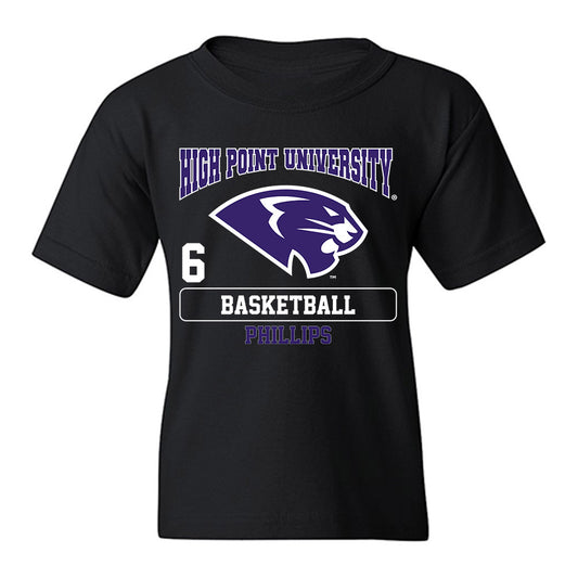 High Point - NCAA Women's Basketball : Dakota Phillips - Youth T-Shirt-0