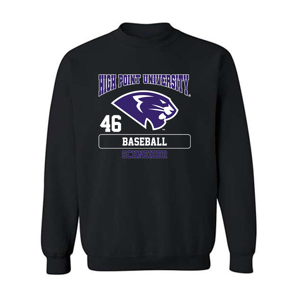 High Point - NCAA Baseball : Charlie Schneider - Crewneck Sweatshirt-0