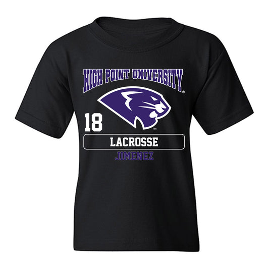 High Point - NCAA Women's Lacrosse : Marissa Jimenez - Youth T-Shirt-0