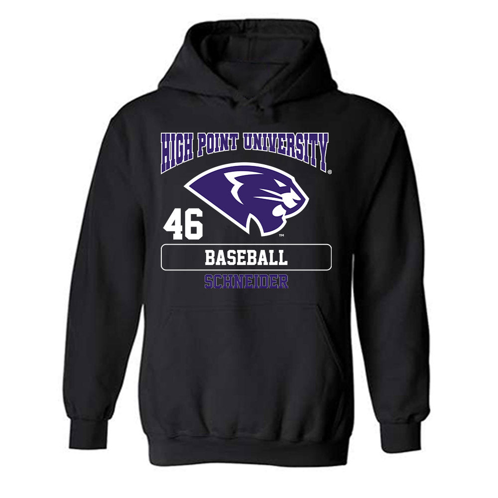 High Point - NCAA Baseball : Charlie Schneider - Hooded Sweatshirt-0