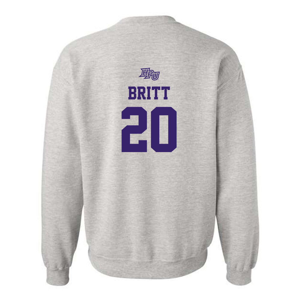 High Point - NCAA Men's Soccer : Caleb Britt - Crewneck Sweatshirt-1
