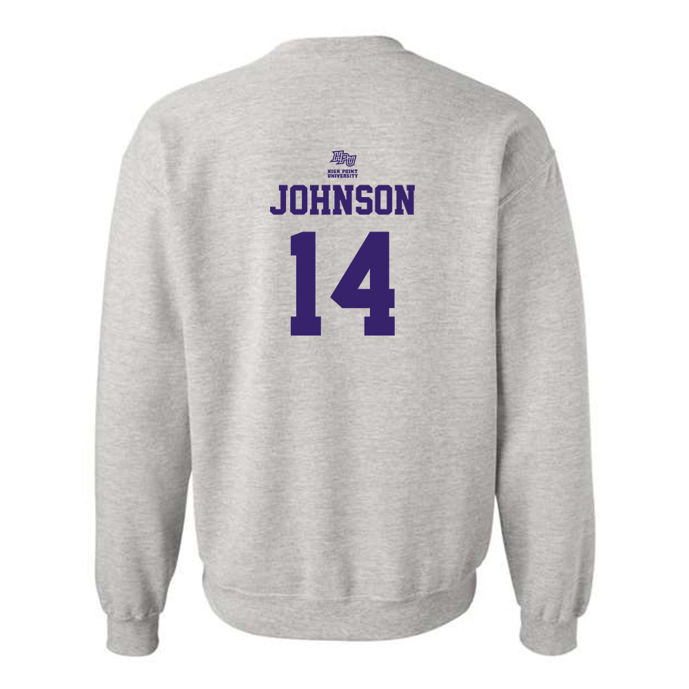 High Point - NCAA Baseball : Landen Johnson - Crewneck Sweatshirt-1