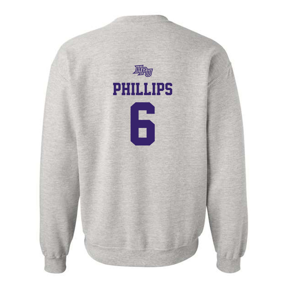 High Point - NCAA Women's Basketball : Dakota Phillips - Crewneck Sweatshirt-1