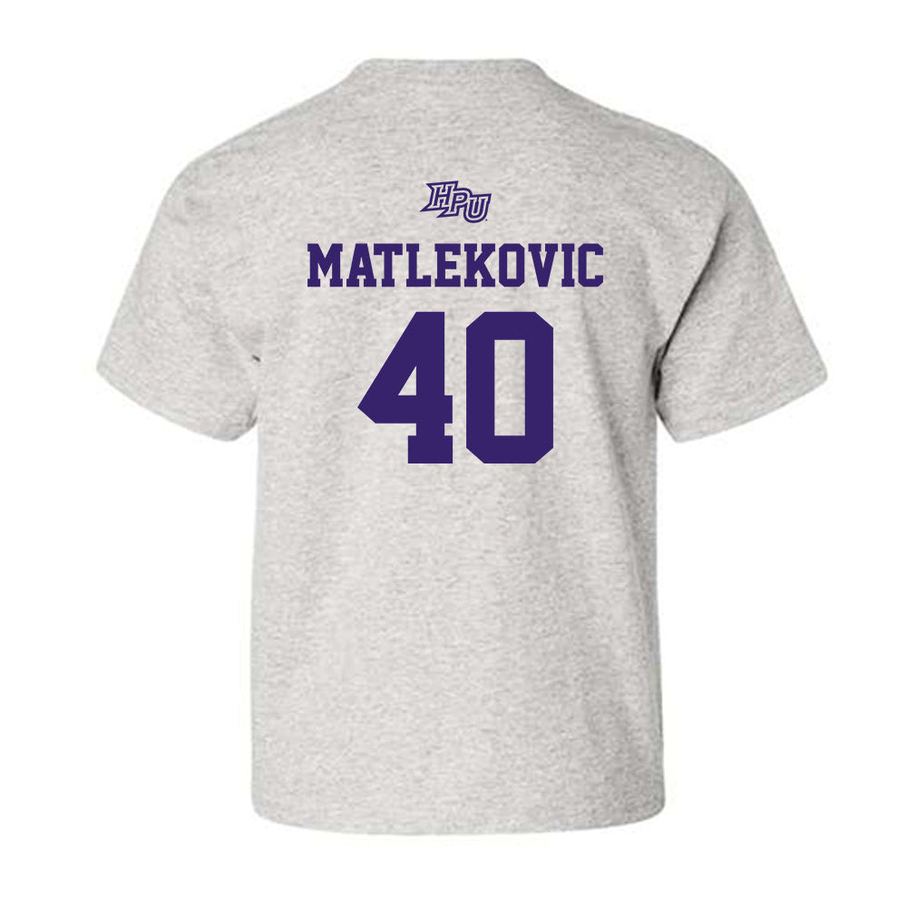 High Point - NCAA Men's Basketball : Ivan Matlekovic - Youth T-Shirt-1