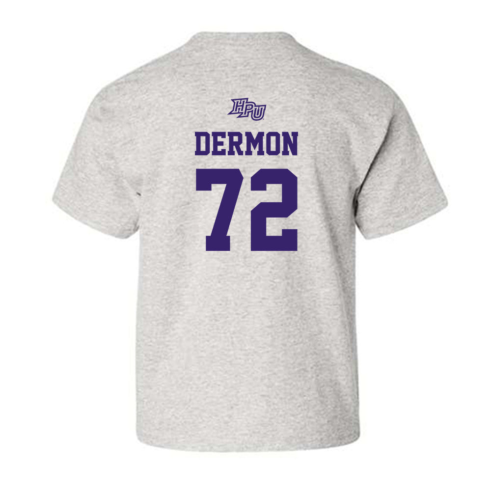High Point - NCAA Men's Lacrosse : Luke Dermon - Youth T-Shirt-1