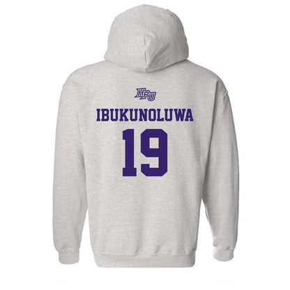 High Point - NCAA Men's Basketball : Josh Ibukunoluwa - Hooded Sweatshirt-1