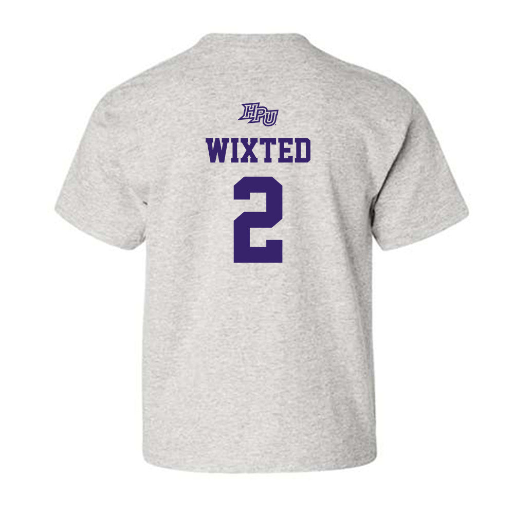 High Point - NCAA Men's Lacrosse : Justin Wixted - Youth T-Shirt-1
