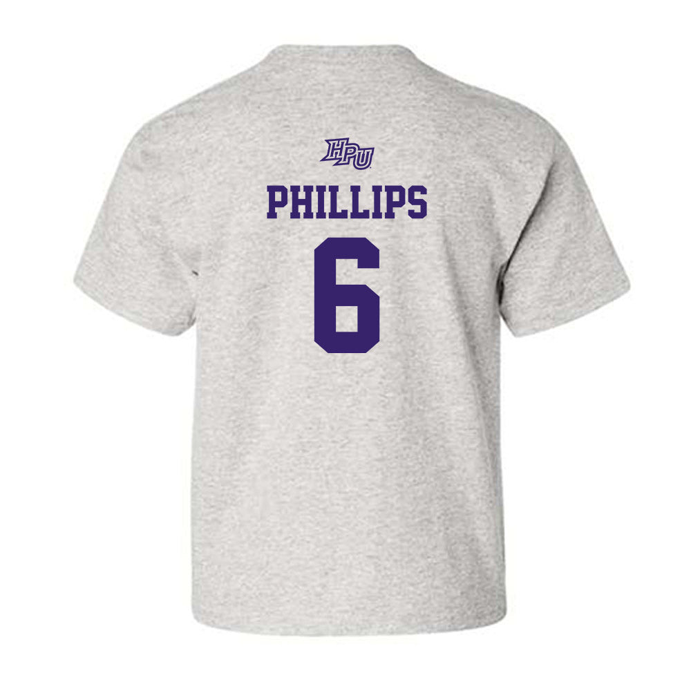 High Point - NCAA Women's Basketball : Dakota Phillips - Youth T-Shirt-1
