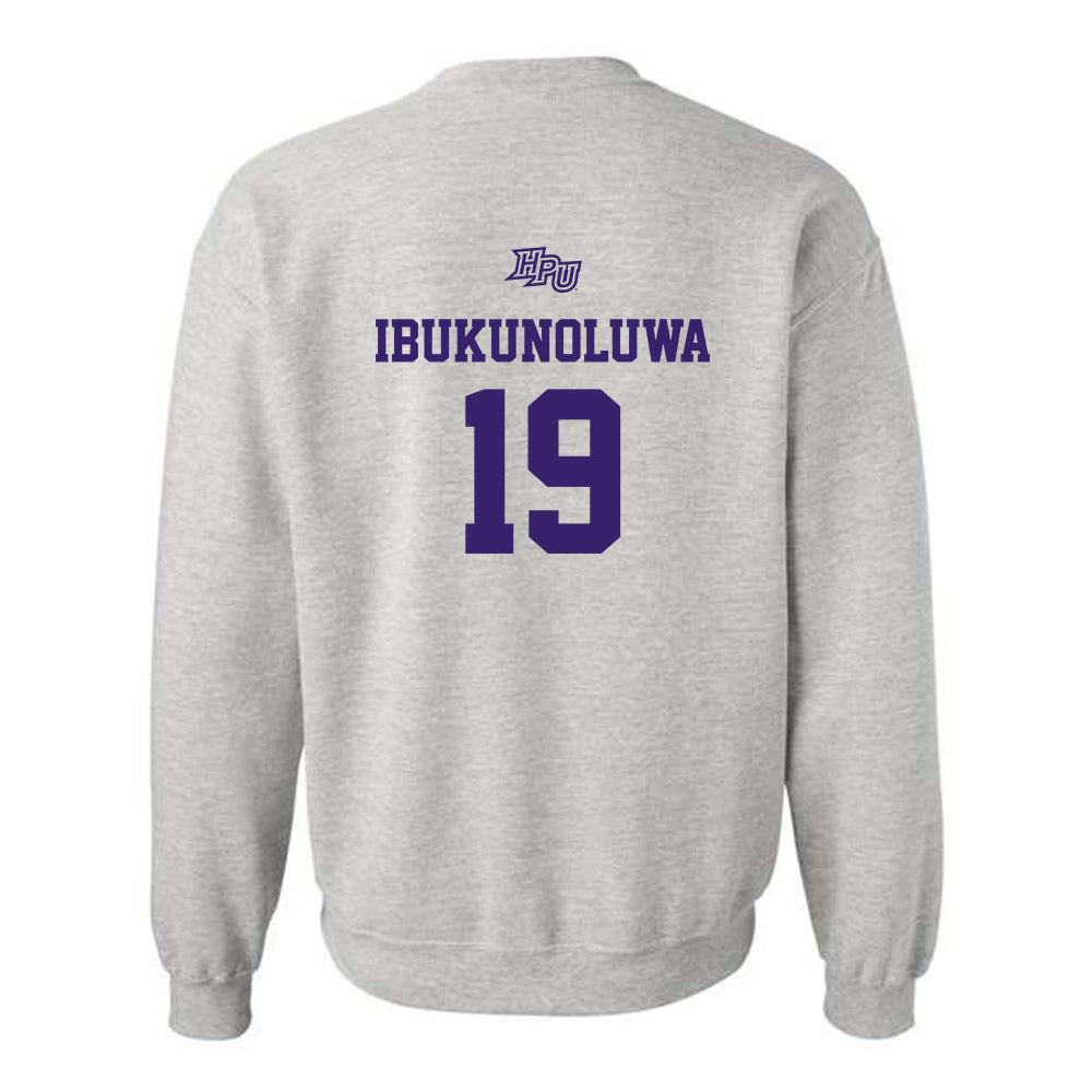 High Point - NCAA Men's Basketball : Josh Ibukunoluwa - Crewneck Sweatshirt-1