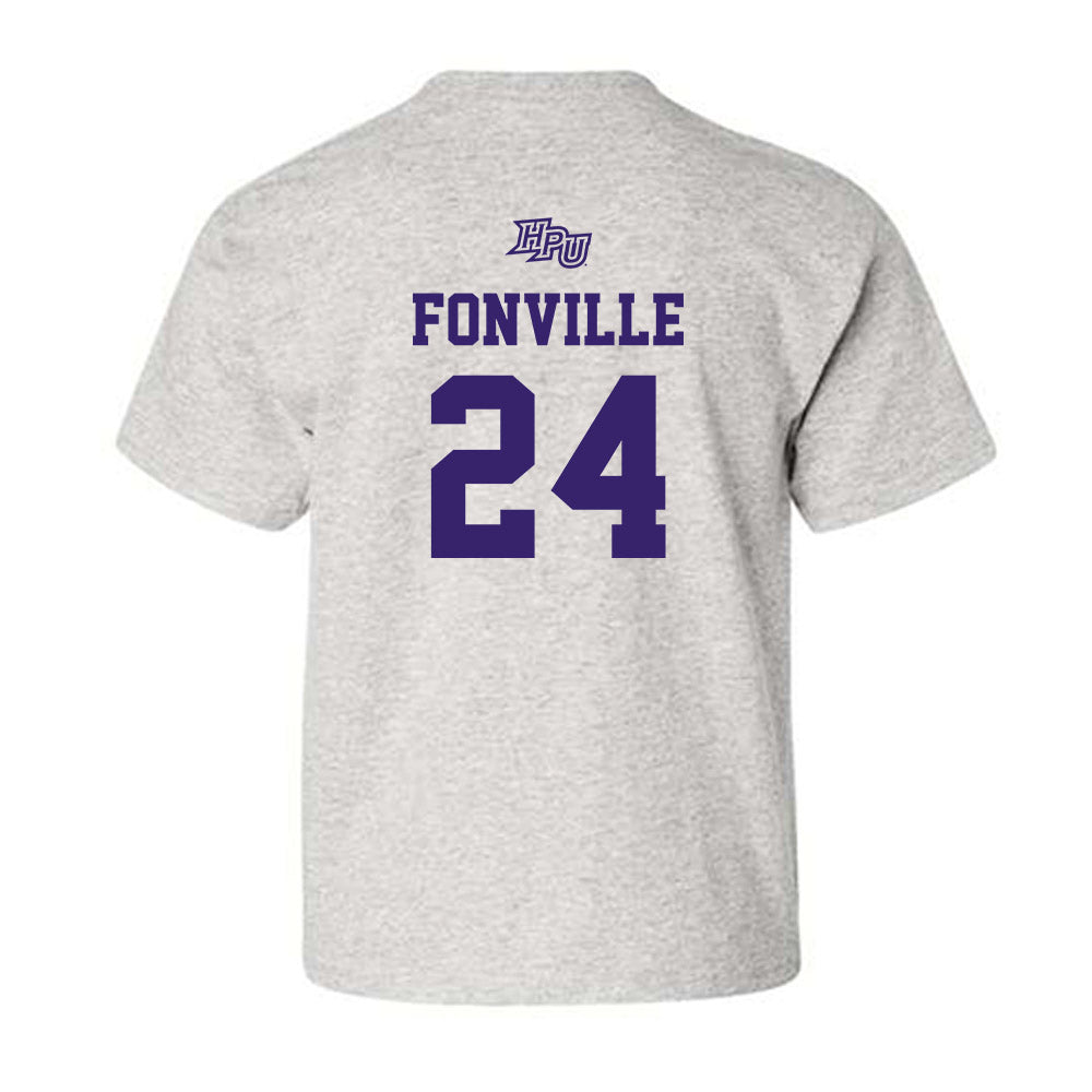 High Point - NCAA Men's Basketball : David Fonville - Youth T-Shirt-1