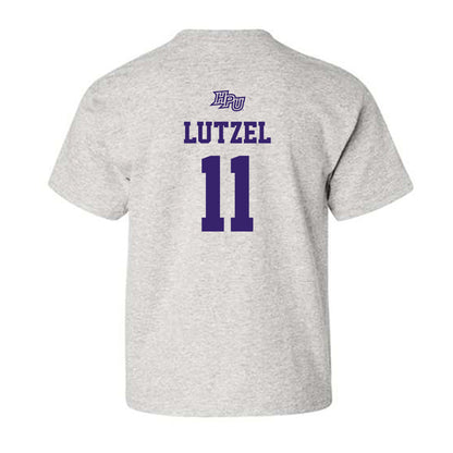 High Point - NCAA Men's Lacrosse : Matt Lutzel - Youth T-Shirt-1