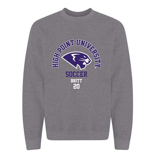 High Point - NCAA Men's Soccer : Caleb Britt - Crewneck Sweatshirt-0