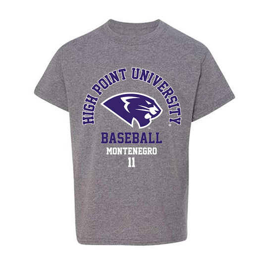 High Point - NCAA Baseball : Adrian Montenegro - Youth T-Shirt-0