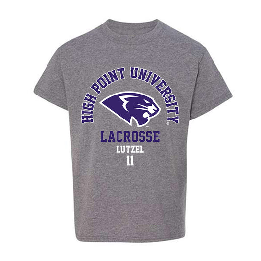 High Point - NCAA Men's Lacrosse : Matt Lutzel - Youth T-Shirt-0