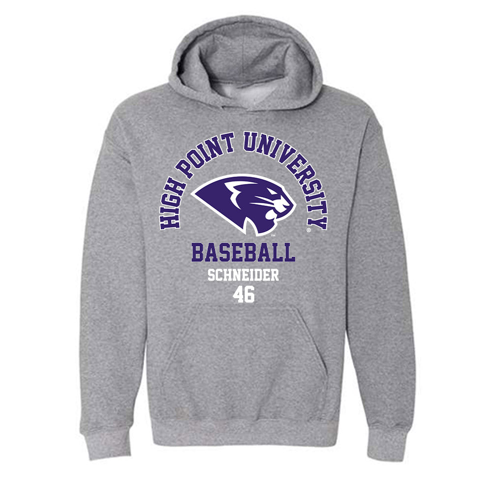 High Point - NCAA Baseball : Charlie Schneider - Hooded Sweatshirt-0