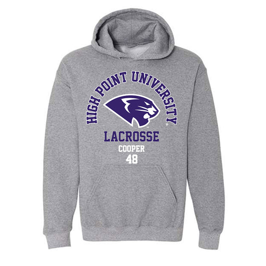 High Point - NCAA Men's Lacrosse : Owen Cooper - Hooded Sweatshirt-0