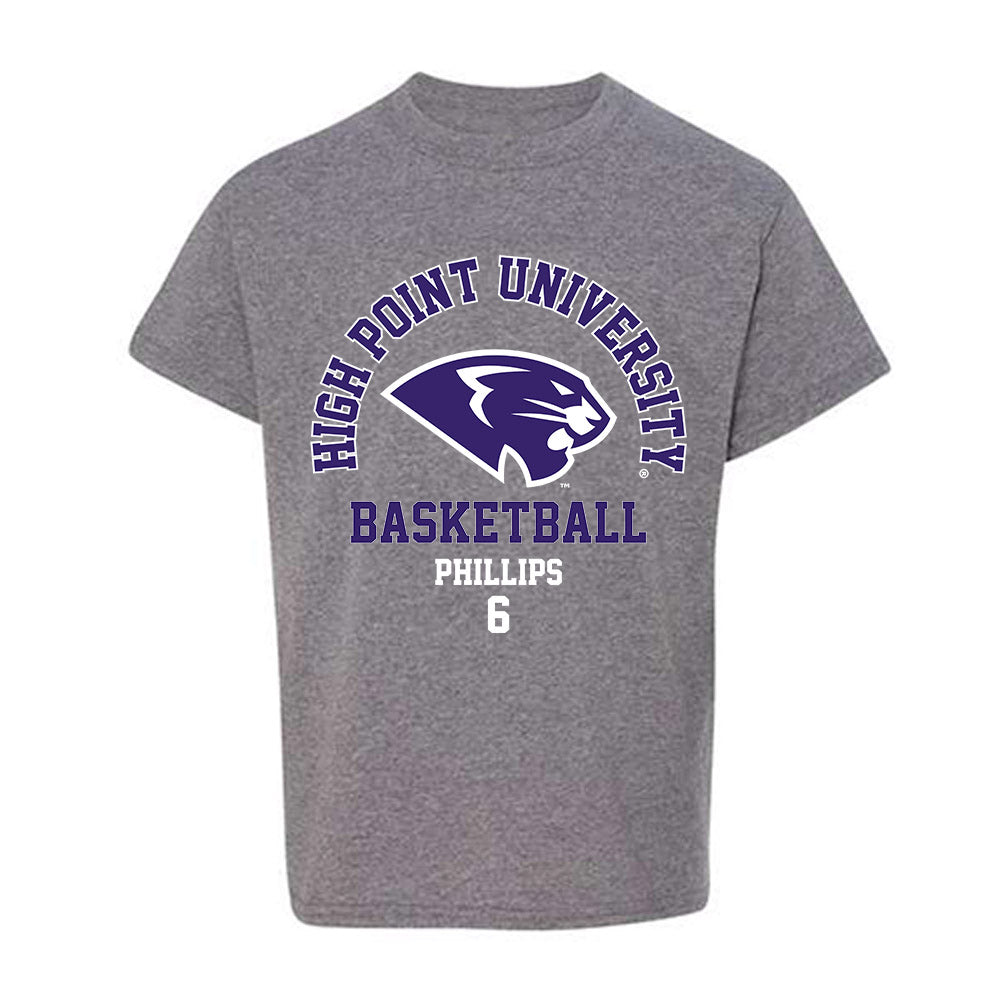 High Point - NCAA Women's Basketball : Dakota Phillips - Youth T-Shirt-0