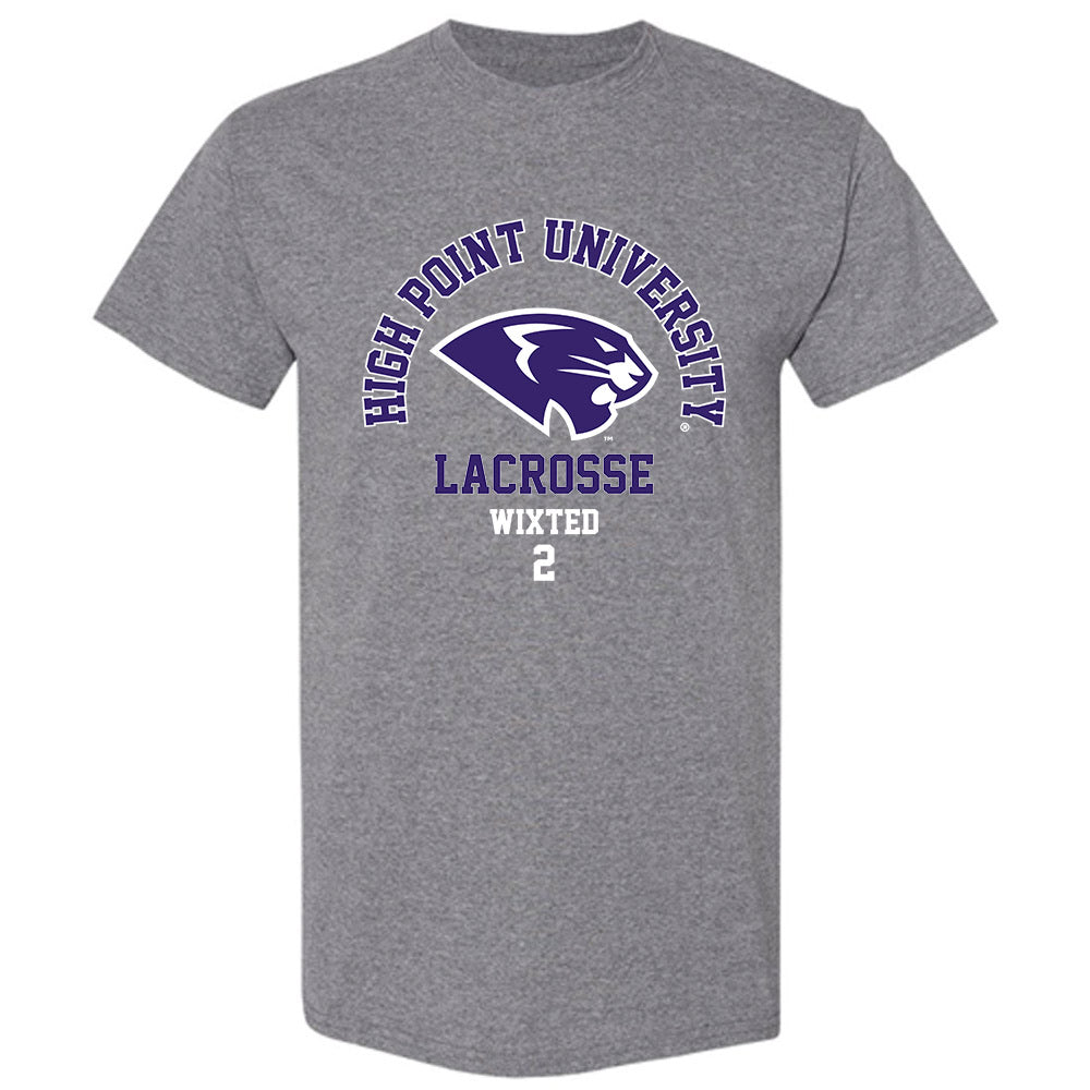High Point - NCAA Men's Lacrosse : Justin Wixted - T-Shirt-0