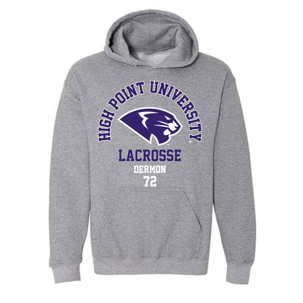 High Point - NCAA Men's Lacrosse : Luke Dermon - Hooded Sweatshirt-0