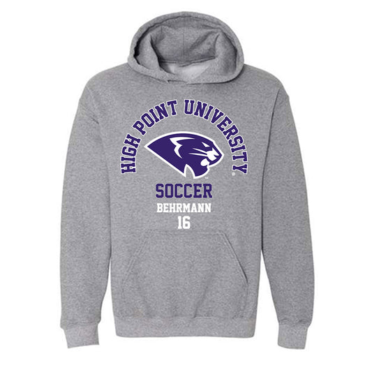 High Point - NCAA Men's Soccer : Noah Behrmann - Hooded Sweatshirt-0