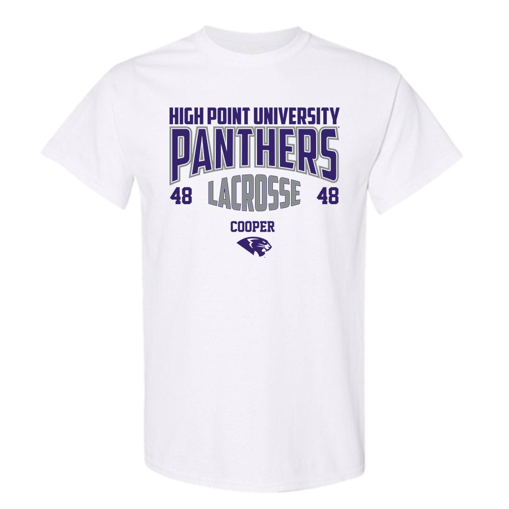 High Point - NCAA Men's Lacrosse : Owen Cooper - T-Shirt-0