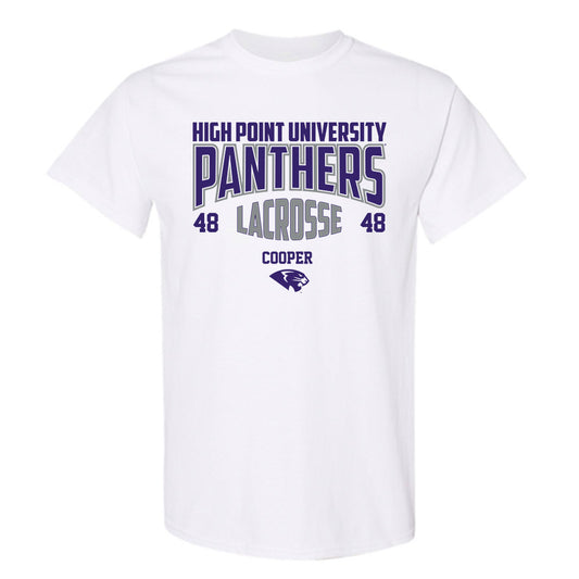 High Point - NCAA Men's Lacrosse : Owen Cooper - T-Shirt-0