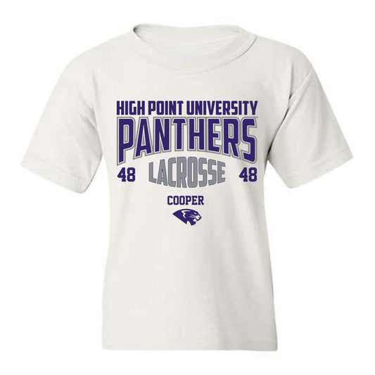 High Point - NCAA Men's Lacrosse : Owen Cooper - Youth T-Shirt-0